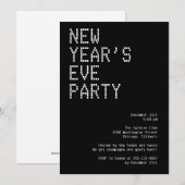 Glamoureuze lampen sequencen zwarte witte feestdag kaart (Voorkant / Achterkant)