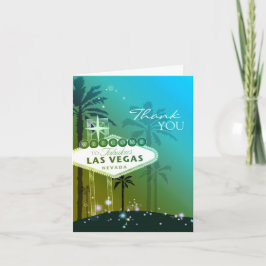 Glamoureuze Las Vegas Weddenschap Hartelijk dank Bedankkaart
