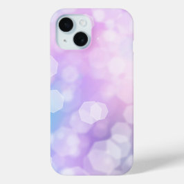 Glamoureuze LavendelSprankelende Bokeh iPhone 15 Case