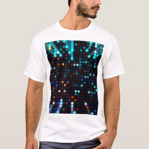 Glamoureuze Lichten: Abstracte Mode Wallpaper T-shirt