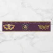 glamoureuze maskerade partij gunsten waterfles etiket (Enkel label)