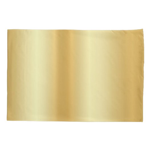 Glamoureuze Modern Custom Faux Gold Blank Sjabloon Kussensloop (Achterkant)
