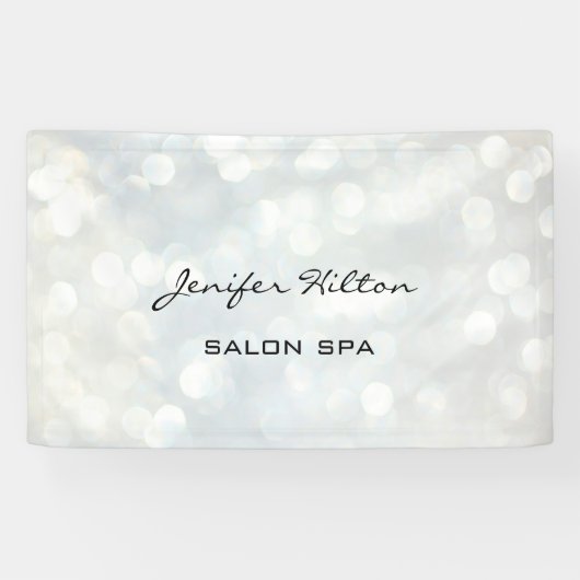 Glamoureuze moderne chique bokeh spandoek (Horizontaal)