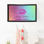 Glamoureuze moderne chique holografische regenboog spandoek (Insitu)