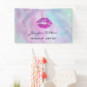 Glamoureuze moderne chique holografische regenboog spandoek (Insitu)