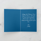 Glamoureuze Navy Blue Pareltjes en Parels 50ste ve Kaart (Binnen)