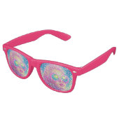 Glamoureuze Neon Vrouw Met Mousserende Brillen (Gekanteld)