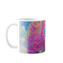 Glamoureuze Neon Vrouw Met Mousserende Brillen