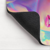 Glamoureuze Neon Vrouw Met Mousserende Brillen Muismat (Hoek)