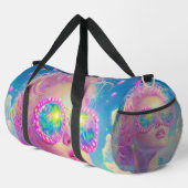 Glamoureuze Neon Vrouw Met Mousserende Brillen Plunjezak (Rechterhoek)