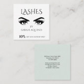 Glamoureuze ogen en wimpers schoonheid kortingskaartje (Voorkant / Achterkant)