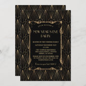 Glamoureuze Old Hollywood Great Gatsby Nieuwjaarsf Kaart (Voorkant / Achterkant)