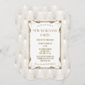 Glamoureuze Old Hollywood Great Gatsby Nieuwjaarsf Kaart (Voorkant / Achterkant)