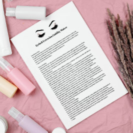 Glamoureuze OOGWIMPERVERVORMING Vrijwaringsformuli Flyer