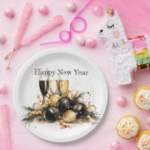 🍾 Glamoureuze Oudejaarsavond Borden 🥂 Papieren Bordje (Feest)