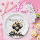 🍾 Glamoureuze Oudejaarsavond Borden 🥂 Papieren Bordje (Feest)