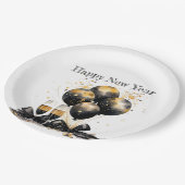 🍾 Glamoureuze Oudejaarsavond Borden 🥂 Papieren Bordje (Gekanteld)