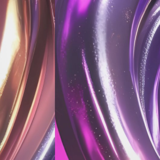 Glamoureuze Paarse Gouden Disco Swirl Peel en Stic Behang (Zoom)