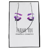 Glamoureuze Paarse ogen & Brows Waterverf Dank je Medium Cadeauzakje (Voorkant)