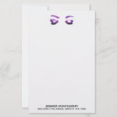 Glamoureuze Paarse ogen en Waterverf van Brows (Voorkant)