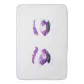 Glamoureuze Paarse ogen en Waterverf van Brows Badmat (Voorkant Verticaal)