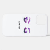 Glamoureuze Paarse ogen en Waterverf van Brows Case-Mate iPhone Case (Achterkant (horizontaal))