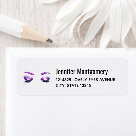 Glamoureuze Paarse ogen en Waterverf van Brows Etiket (Insitu)