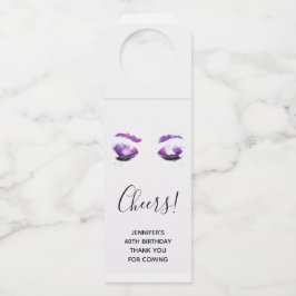 Glamoureuze Paarse ogen en Waterverf van Brows Flessenhanger