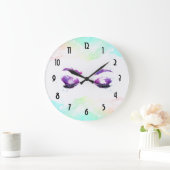 Glamoureuze Paarse ogen en Waterverf van Brows Grote Klok (Huis)