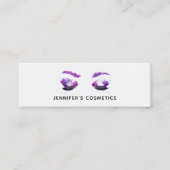 Glamoureuze Paarse ogen en Waterverf van Brows Mini Visitekaartje (Voorkant)