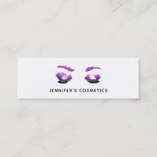 Glamoureuze Paarse ogen en Waterverf van Brows Mini Visitekaartje