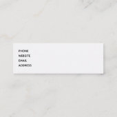 Glamoureuze Paarse ogen en Waterverf van Brows Mini Visitekaartje (Achterkant)