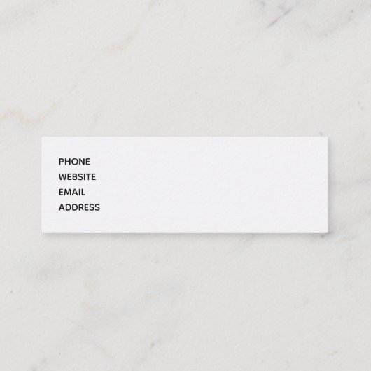 Glamoureuze Paarse ogen en Waterverf van Brows Mini Visitekaartje (Achterkant)