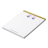 Glamoureuze Paarse ogen en Waterverf van Brows Notitieblok (Linkerzijde)