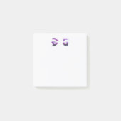 Glamoureuze Paarse ogen en Waterverf van Brows Post-it® Notes (Voorkant)