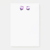 Glamoureuze Paarse ogen en Waterverf van Brows Post-it® Notes (Voorkant)