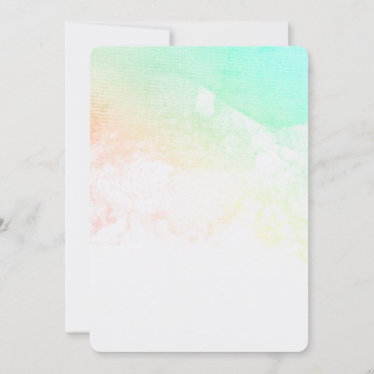 Glamoureuze Paarse ogen en Waterverf van Brows Save The Date (Achterkant)