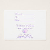 Glamoureuze Paarse Sparkles | Salon Cadeaubon Visitekaartje (Achterkant)