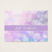 Glamoureuze Paarse Sparkles | Salon Cadeaubon Visitekaartje (Voorkant)