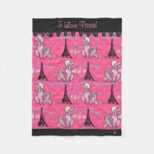 Glamoureuze Poedel in Parijs op Roze (gepersonalis