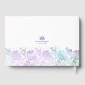 Glamoureuze Quinceanera Pink Dancing Girl Naam Dat Gastenboek (Achterkant)