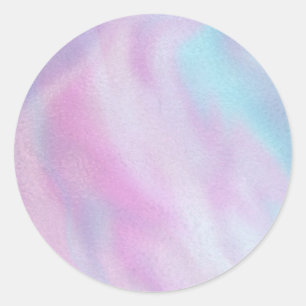 Glamoureuze romantische iriserende parel holografi ronde sticker
