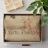 Glamoureuze Roos Floral Frans Tissuepapier (Geschenk)