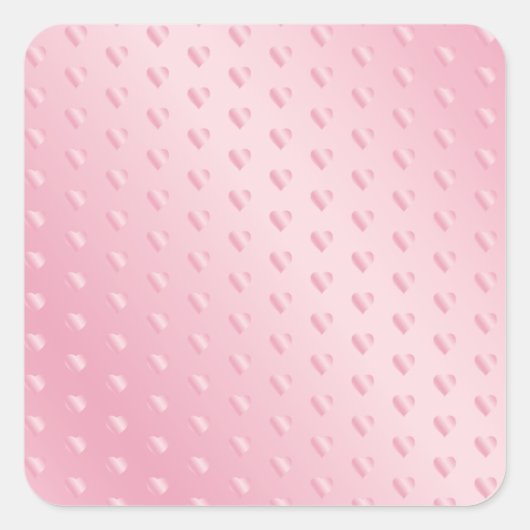 Glamoureuze roze brillenglede Sjabloon elegante kl Vierkante Sticker (Voorkant)