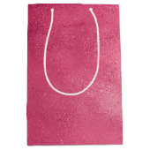 Glamoureuze Roze Bruiloftsfeest Medium Cadeauzakje (Voorkant)