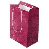 Glamoureuze Roze Bruiloftsfeest Medium Cadeauzakje (Achterkant Gekanteld)