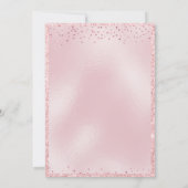 Glamoureuze roze glitter 50ste verjaardag kaart (Achterkant)