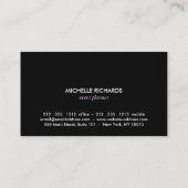 Glamoureuze roze glitter moderne schoonheid visitekaartje (Achterkant)