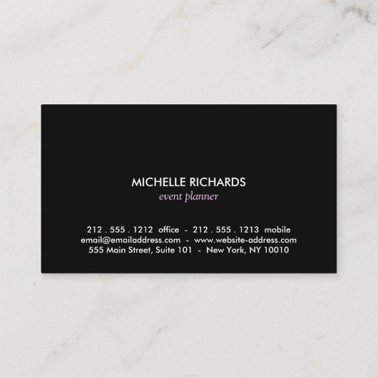 Glamoureuze roze glitter moderne schoonheid visitekaartje (Achterkant)