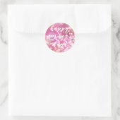 Glamoureuze Roze Sparkle Happy Moederdag Stickers (Tas)